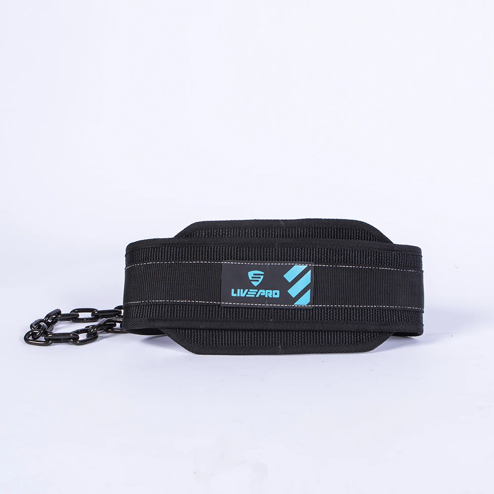 Custom Pull Up Weight lifting Dipping training Belt with Chain