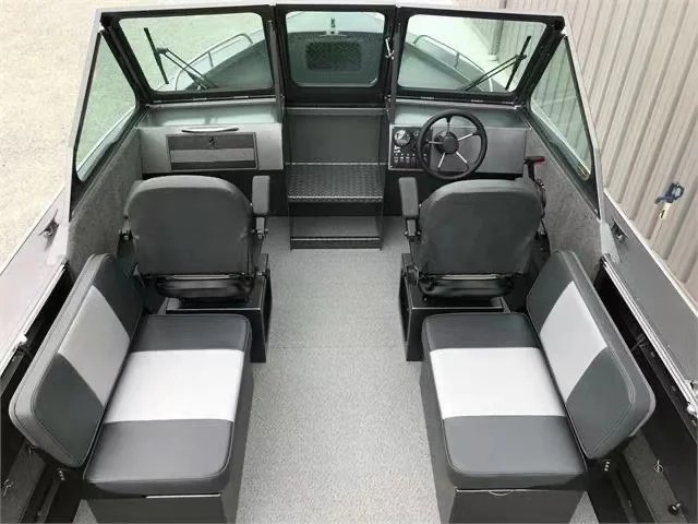 Kinocean 22ft  Aluminum Half Cabin Boat with Full Welded for Fishing Working