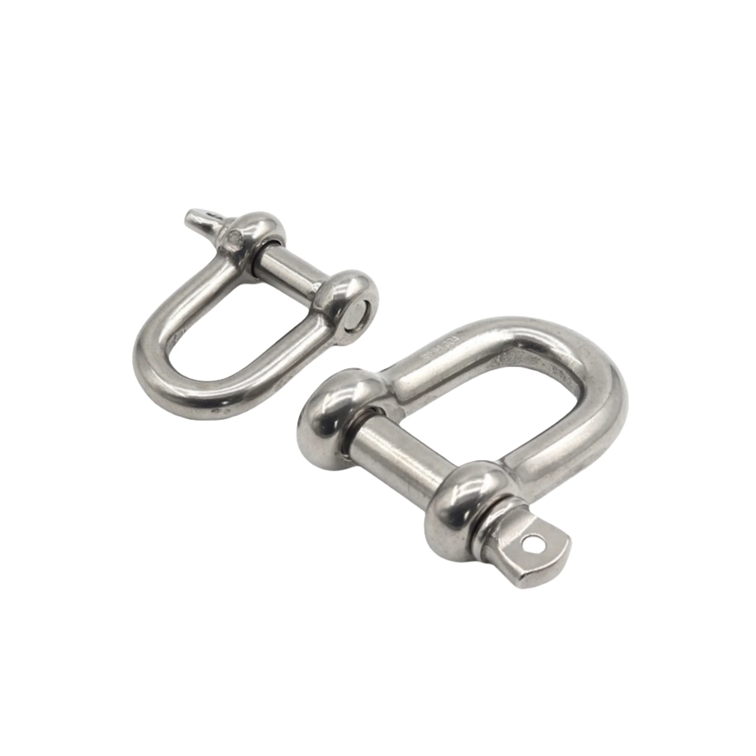 Stainless Steel AISI304 AISI316 SS304 SS316 US Type G210 Lifting Dee Polished High Strength D Shackle