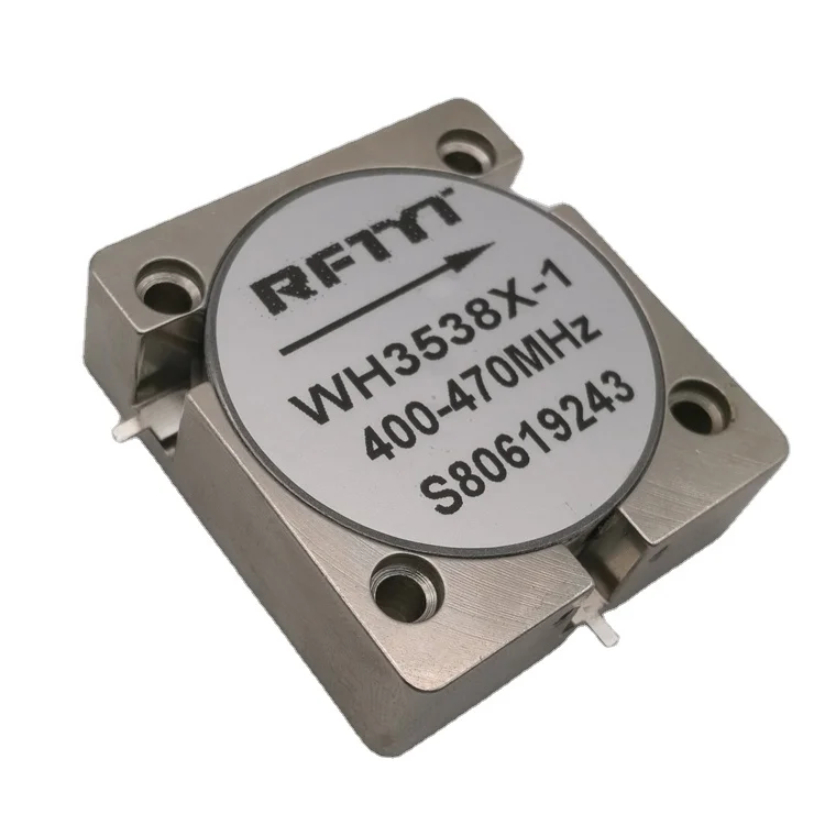 ISO9001 standard high isolation high power low insertion loss 300-1000MHz 400w VHF UHF RF drop in circulator made of China