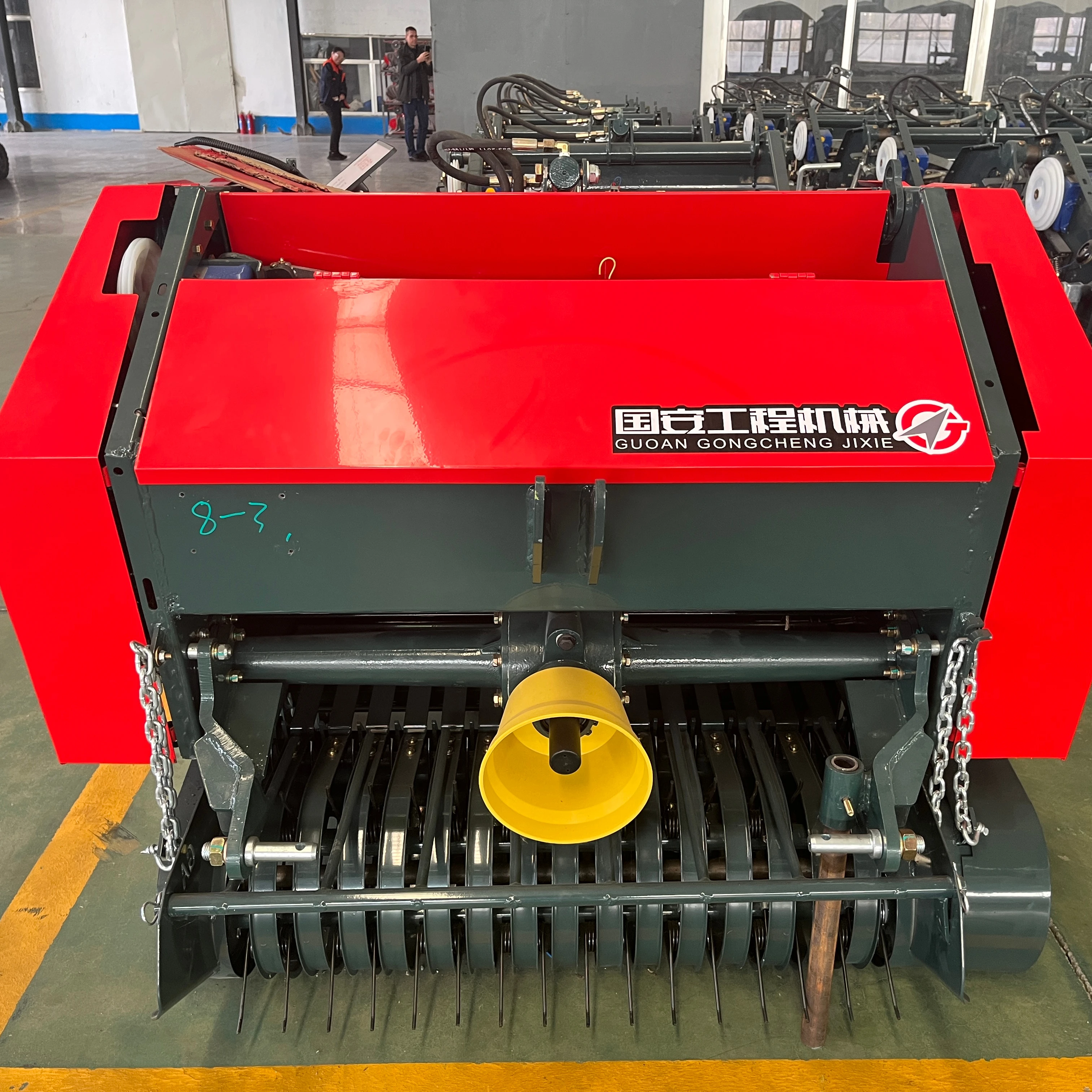 Twine round mini hay straw baler bundle machine for sale
