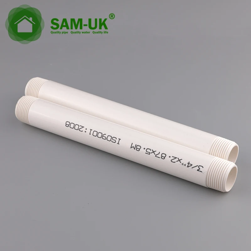 Manufacturer Hot Sales 1/2Inch-4Inch Sch40 80 PVC Threaded Water Pipe 20 ft 14 inch pvc pipe
