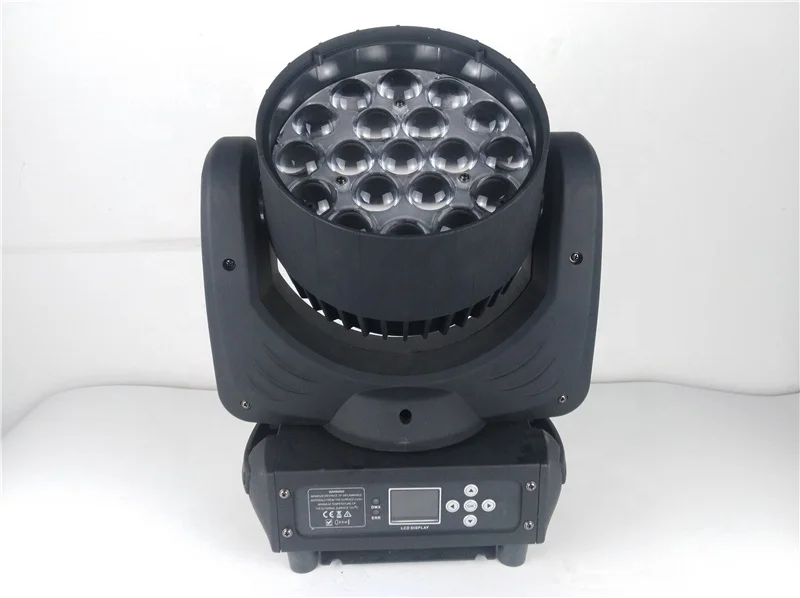 Hot Mac Aura 19*15W RGBW 4in1 LED Dicso DJ Wash stage moving head light