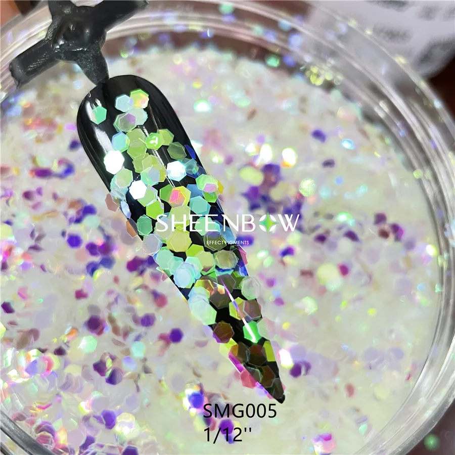 Aurora Iridescent Rainbow Glitter Chunky Mermaid Glitter Dust Powder 1kg