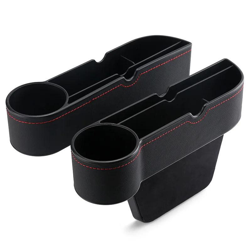 Waterproof Universal Automotive Drop Stop Car front Seat Side Car Seat Gap Filler Organizer With Cup Holder For Phone Wallet