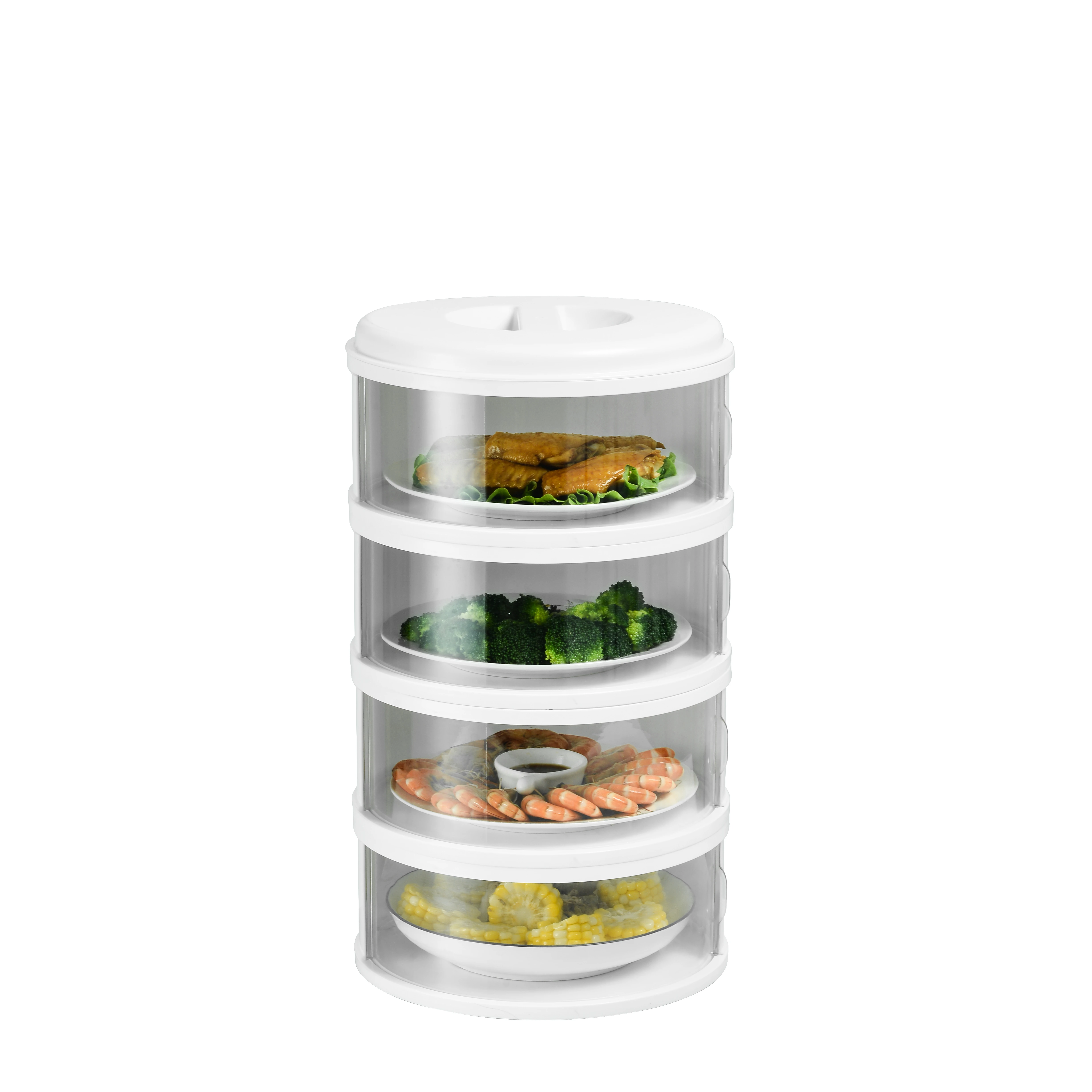 Food Cover Dustproof Dinner Cover Stackable Refrigerator Insulation Dish Cover