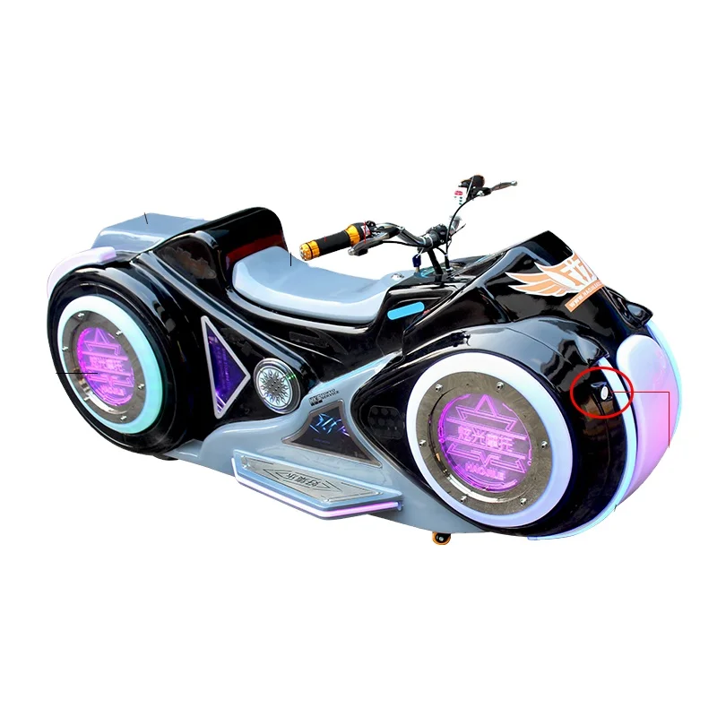 HAOJILE Factory stock amusement park rides future motorcycle electric battery power parent-kids ride on car with dynamic music