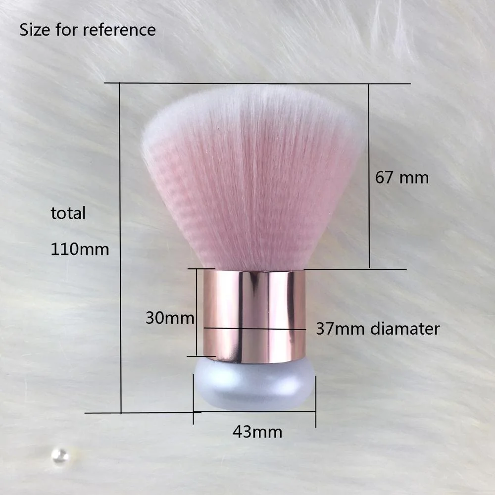 Custom your logo design factory wholesale vegan synthetic soft large kabuki body brush