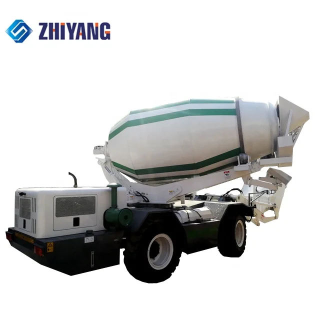 China 5.5 Cubic Meters Small Fuel Concrete Mixer Truck Self Loading Cement Mixer
