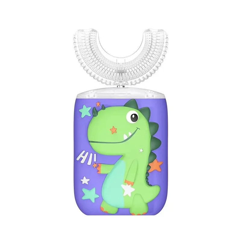 Ультразвуковая электрическая зубная щетка для детей u-образный Смарт 360 градусов Ультразвуковая электрическая зубная щетка отбеливание зубов для детей IPX7 из водонепроницаемого материала