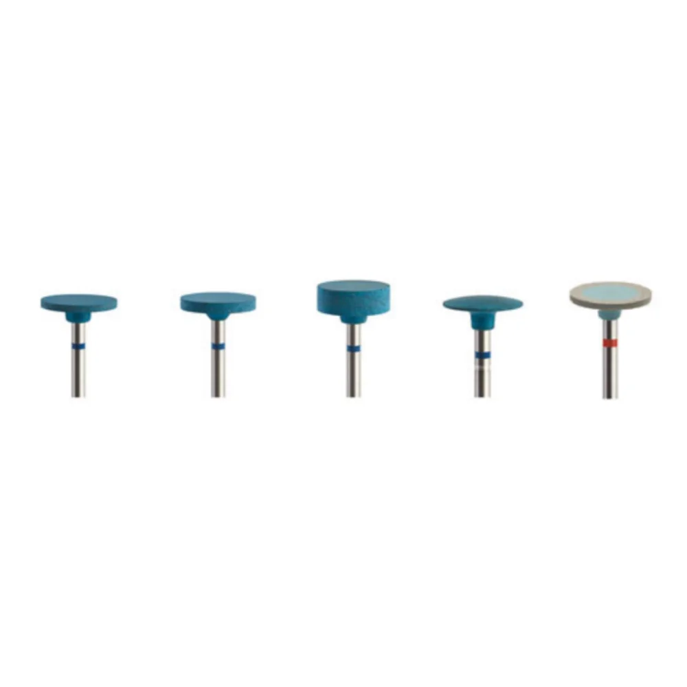 Dental Silicone Grinding Heads Rubber Resin Polishing Burs Kit For Low-speed Composite Flnish and Polish For Zirconia/Porcelain