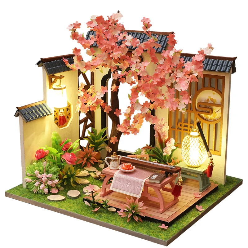 Diy Wooden Decorations Dream House The Best Gift For Couples Chinese Style Toy Art House Model Doll House