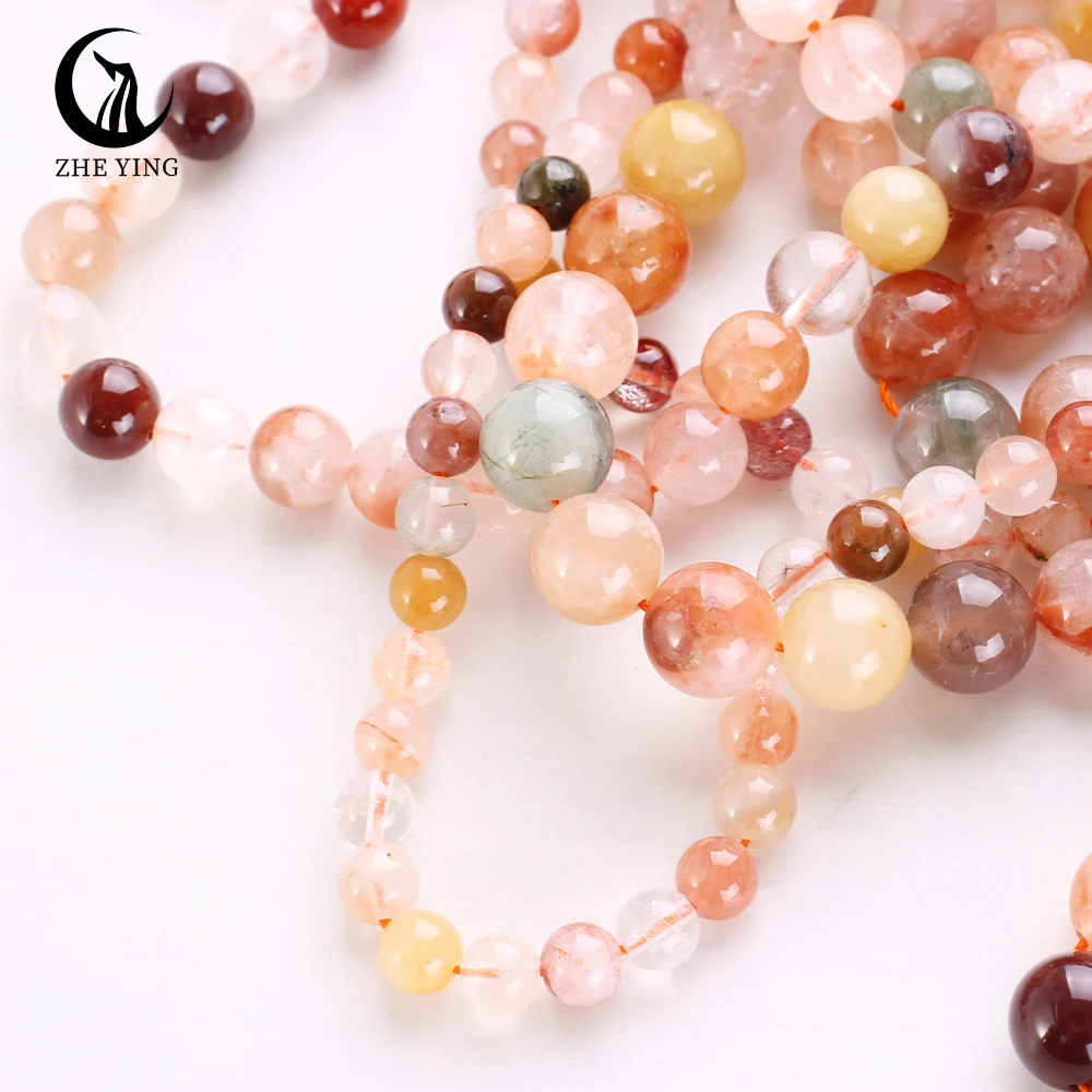 Zhe Ying 6/8/10 мм бусины из камня FuLuShou Круглые Гладкие фиолетовые бусины из нефрита для изготовления ювелирных изделий из натуральных бусин FuLuShou