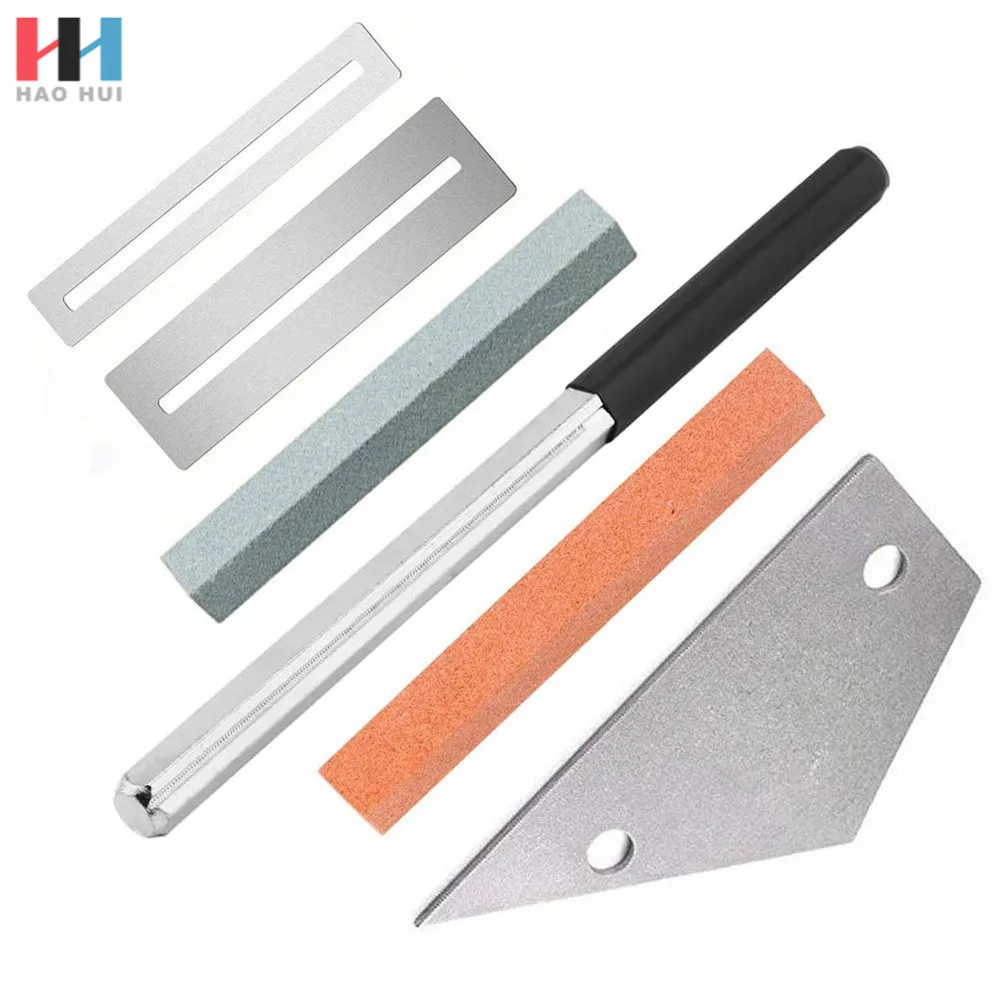 
 6-piece guitar repair tool kit luthier file to wear traste crowning rocker fingerboard grinding clean and Polish for low ukulele  