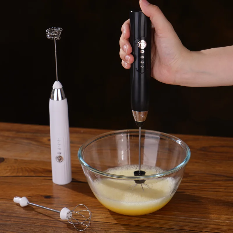 Handheld  Electric Milk Frother Foam Maker with 2 mixers