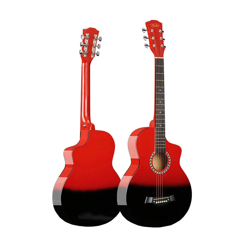 Professional 38 Inch Acoustic Guitar Polychromatic Gradient Classical Guitar Acoustique Guitar Strings Acoustic