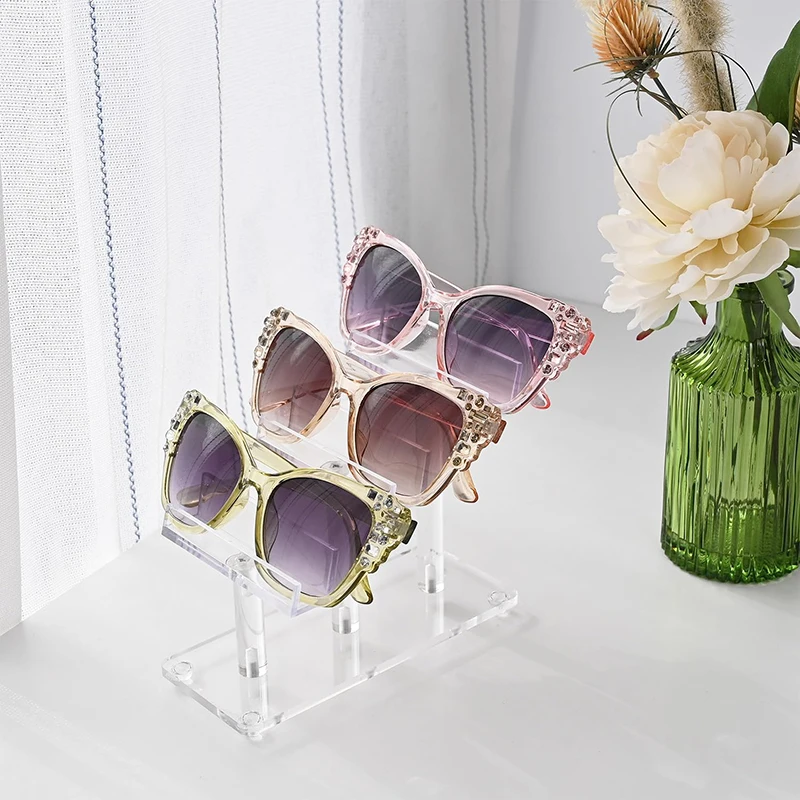 Customized Plexiglass Countertop Acrylic Display Rack  Glasses Sunglasses Eyewear Display Stand