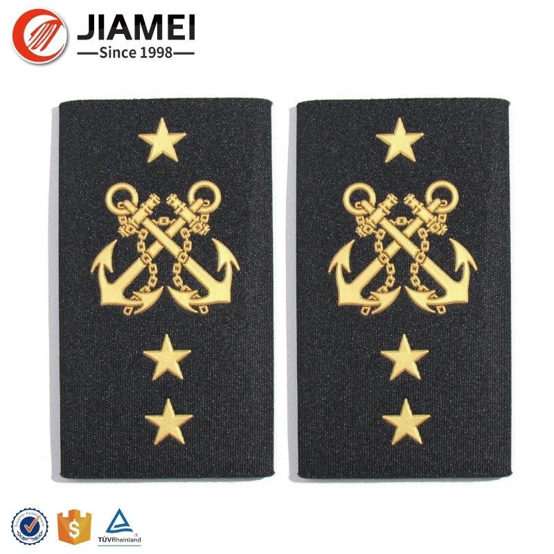 Soft Pvc Badge Epaulettes Custom Printed Arm Badges
