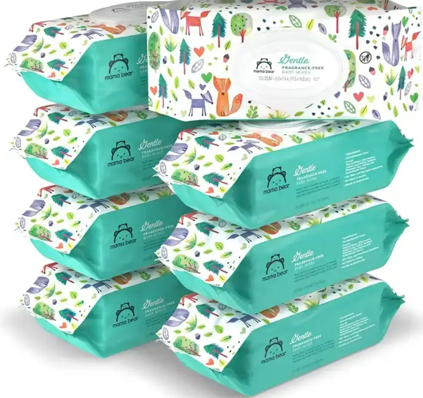 New Arrival Pure Water Baby Wipes Organic Bamboo Fiber Wet Wipes For Baby Cleaning