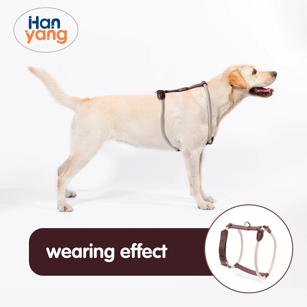 HanYang OEM Custom No Pull Dog Harness Nylon Vest L-Shaped Adjustable Easy Pet Harness for Small Medium Large Breeds