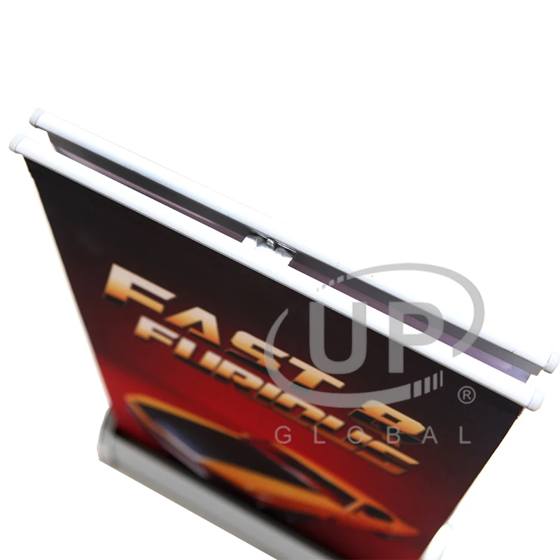 Table promotion mini roll up banner stand