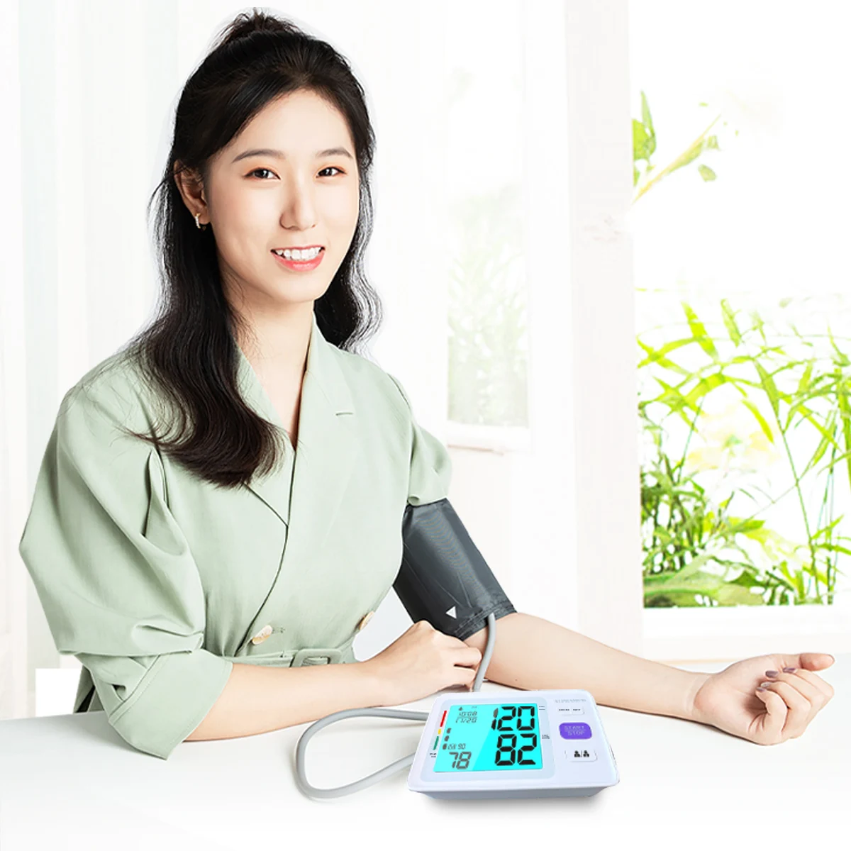 Medicine house-service detector tester free arm bp monitor blood pressure monitor sphygmomanometer automatic digital tensiometre