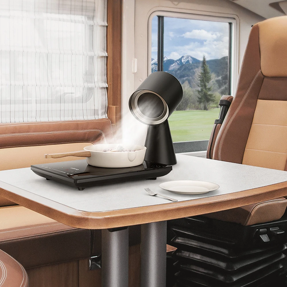 Abs Household Desktop Range Hood Mini Portable Cooker Hood For Kitchen