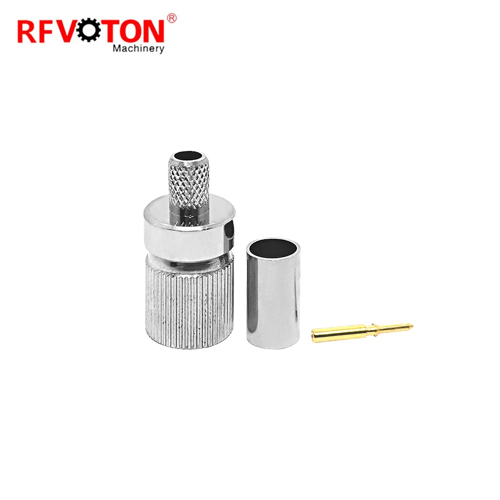 Factory directly  L9 1.6-5.6 male plug for 1.6/5.6 for rg59 cable  rf coaxial connector converter connecteur  (rf) in stock ROHS