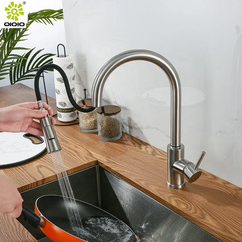 Kaiping Pull down 304 stainless steel single lever cUPC NSF touch sensor smart touchless automatic kitchen sink faucet tap ware
