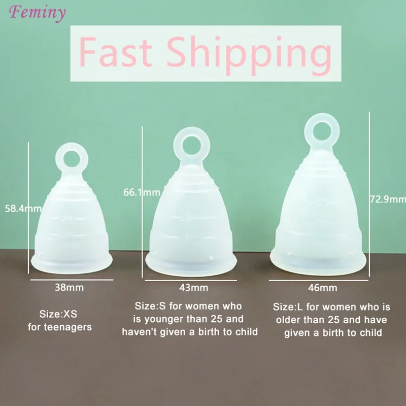 New Arrival Economic Best Soft Menstrual Cup Low Cervix Portable Silicone Period Cups Lady