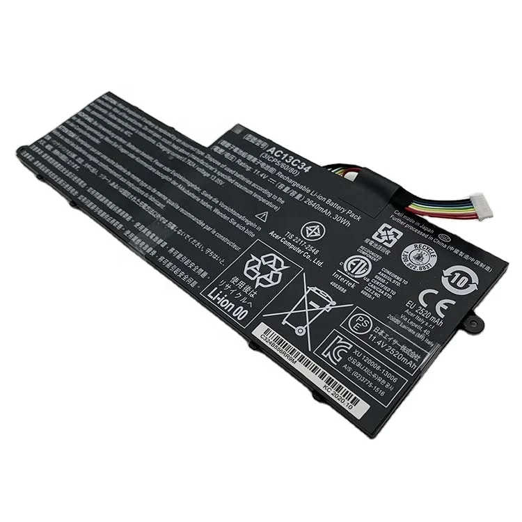 30WH 2640mAh AC13C34 Laptop Battery for Acer Aspire V5-122P V5-122P-0408 V5-122P-0467 E3-111 E3-112 V5-132 V5-132P Series