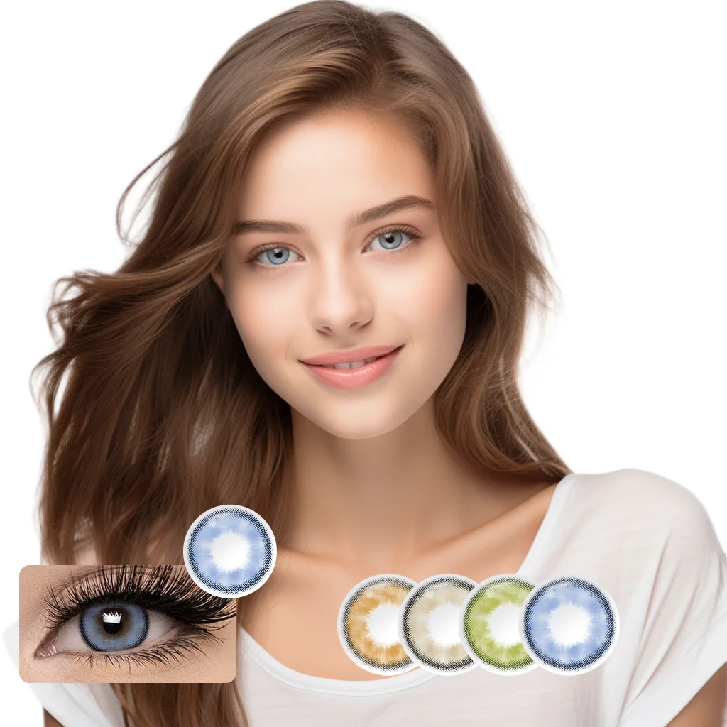 Natural Color Soft Contact Lenses Prescription-Compatible Yearly Supply Categoy Contact Lenses