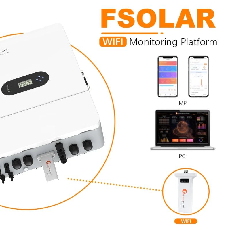 Low Frequency Hybrid Solar Inverter 48V 5Kw 8Kw 10Kw Pure Sine Wave 48 Volt Off Grid DC/AC Solar Pv Power Invertersrs