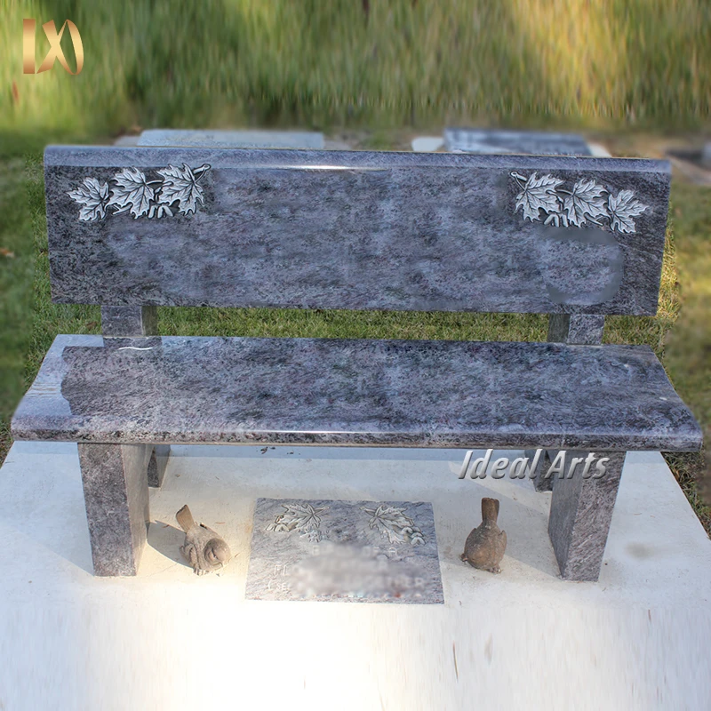 Custom Hand Carved Natural Granite Marble Bench Granite Tombstone