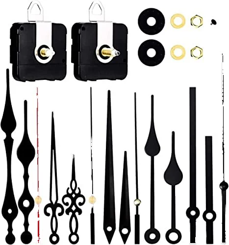 Silent quartz wall clock movement hooks pointer short axis parts and accessories, DIY art decoration clock kit wholesale