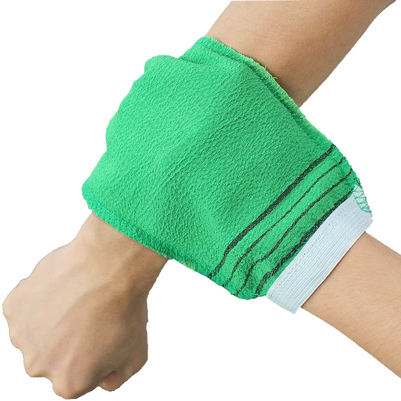 Turkish Silk Exfoliating Glove Magic Mitt Mitts shower bath glove Dead Skin Exfoliating bath body gloves viscose Bath mitts