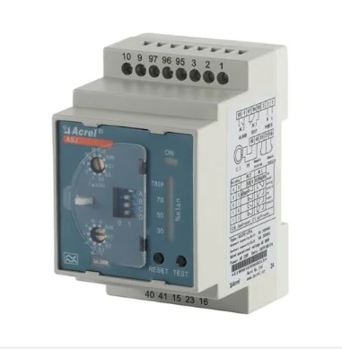 ASJ10-LD1C Din Rail Earth Leakage Fault Protection Relay Residual Current Relay For Electrical Circuit Protection