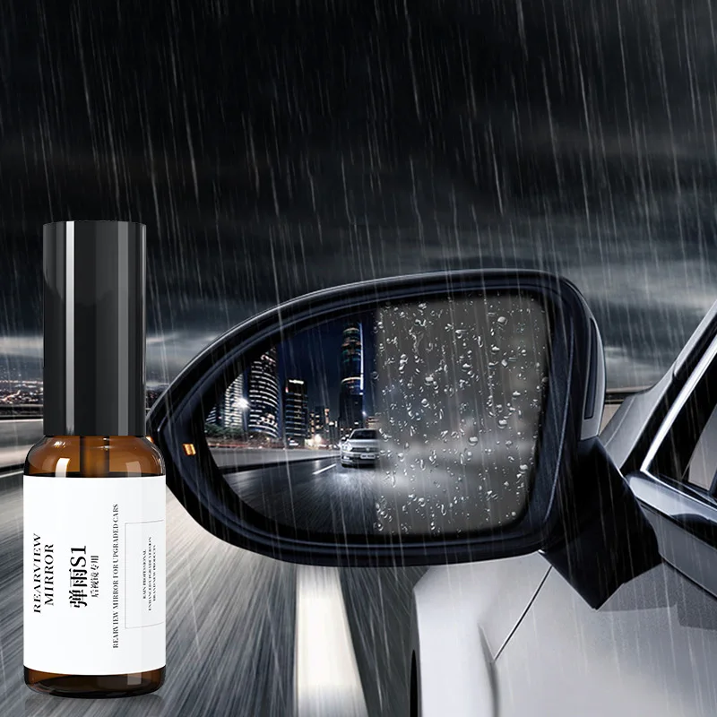 Car window rainproof spray, dirt and scale removal, water stain removal, improve vision, rearview mirror cleaning