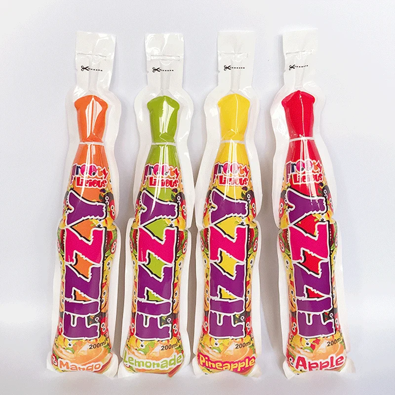 Bottle Shaped Pouch Fruit Concentrate Juice Production Line Drink Bottle Bag Beverage Food Grade Packaging Juice Pouch