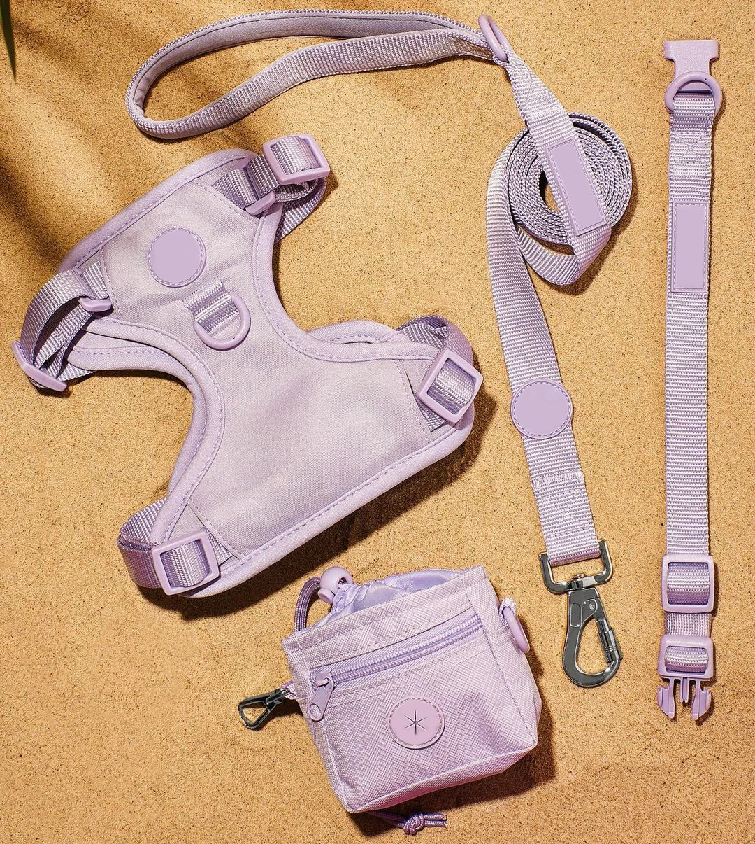 Ошейник и поводок для собак, Экологичная индивидуальная Регулируемая шлейка без натяжения, с мешочком для подарка