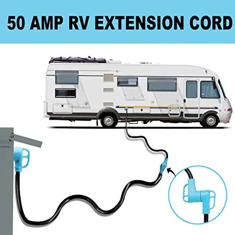 NEMA 14-50P 50 Amp 25 Feet, Heavy Duty Gauge STW Wire EV Charging and RV Trailer Campers RV/EV Extension Cord