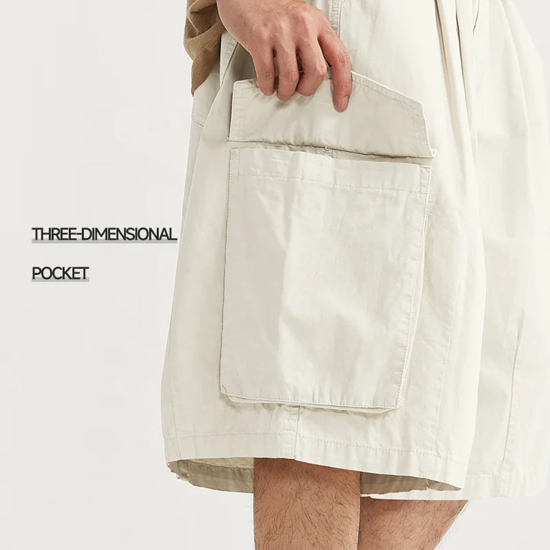 INFLATION Custom Garment Dye Men Designer Shorts Pocket Cargo Baggy Streetwear Shorts
