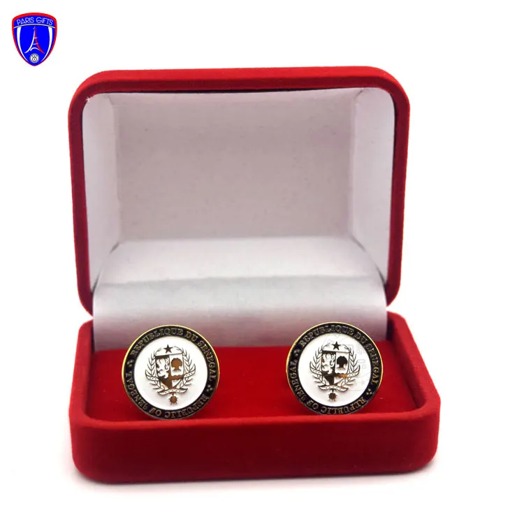 Cuff Links Oem Manufacturer Cheap Customised Car Logo Metal Cufflink Set Stainless Steel cufflinks