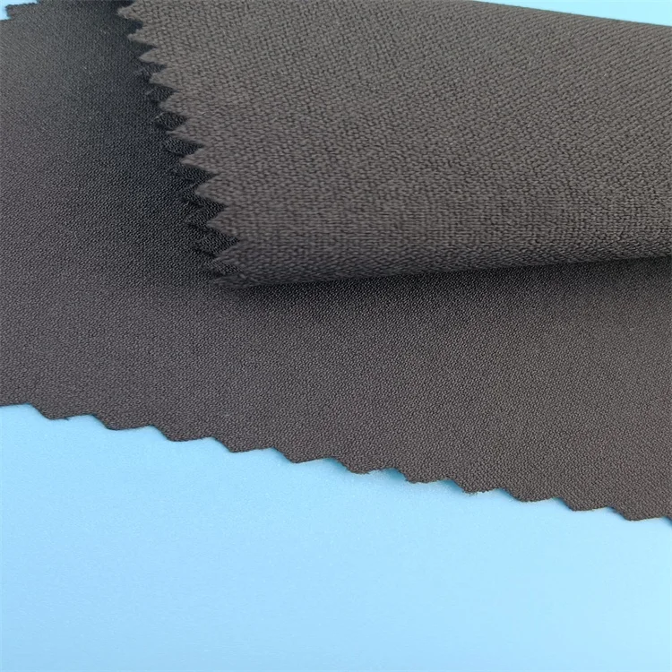 OEM 145cm 210 Gsm 90%Nylon 10%Spandex pit ice silk nude four-sided elastic woven stripe jacquard fabric for pants