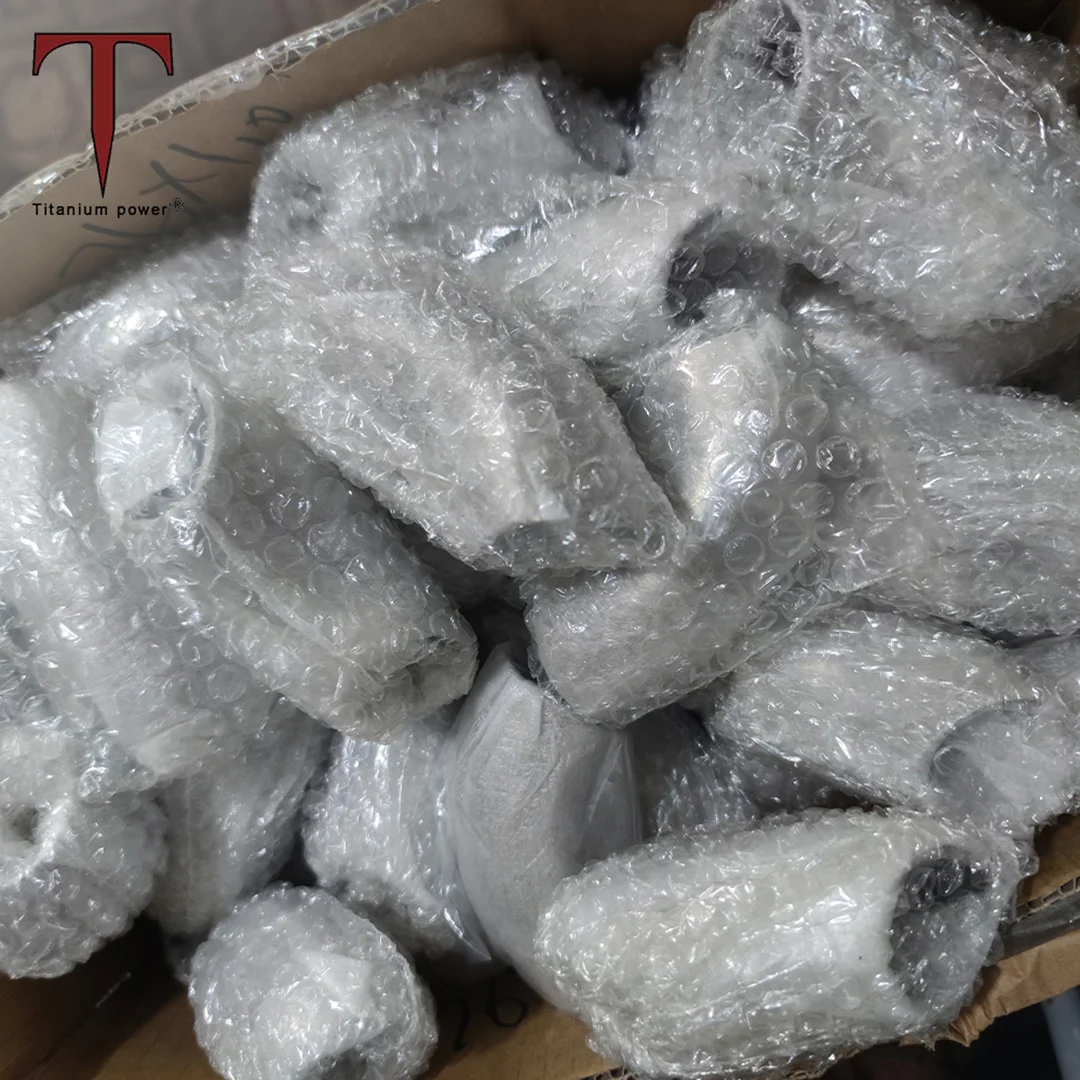 Tanium Customizable Exhaust Pipe Accessories Multi-size Titanium Elbow 45degree/90degree Curved Tubing Fittings for Cars