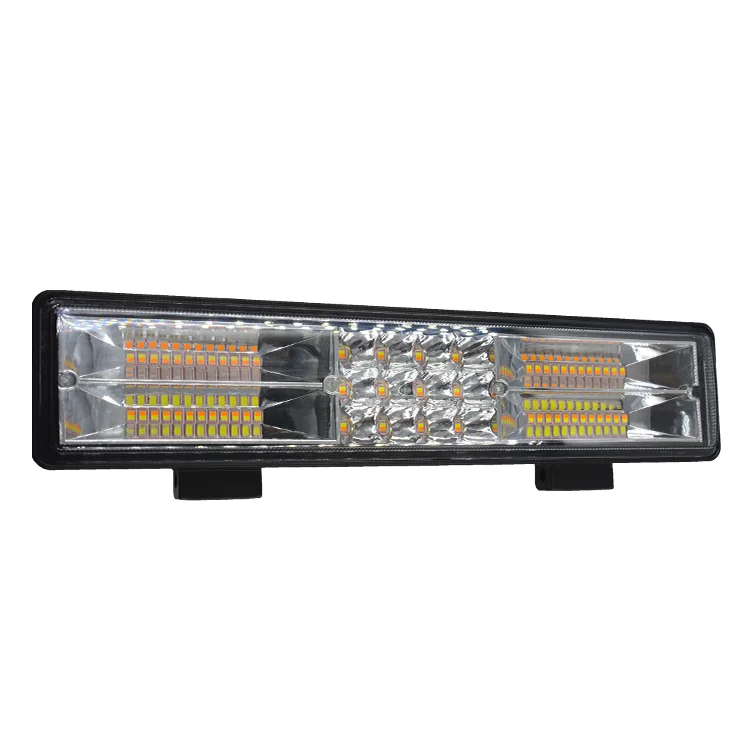 auto part Led Work light Double row white and yellow 18w 180w 72w 120w 240w 288w 300w 6000k led light bar for truck, boat, suv
