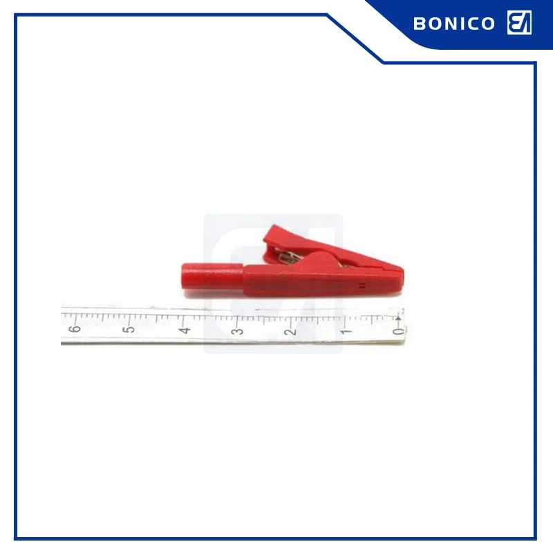 10A 41.5MM PA Nickel Plated Brass Nylon 2mm Hole For Connection Alligator Clip