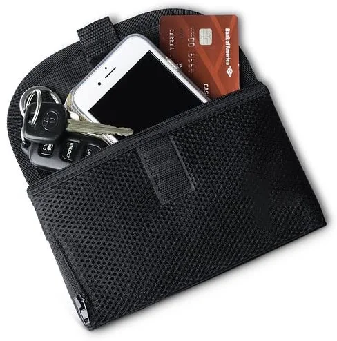 Magnetic Buddy Pouch Beltless Running Pouch Waist Bag for Running Fitness Workouts and Traveling