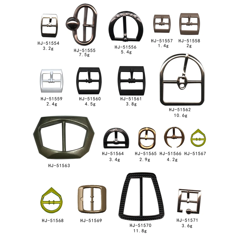 BX  Wholesale Side Release Buckle Metal Metal Ladder Lock Buckle Black Metal Buckle