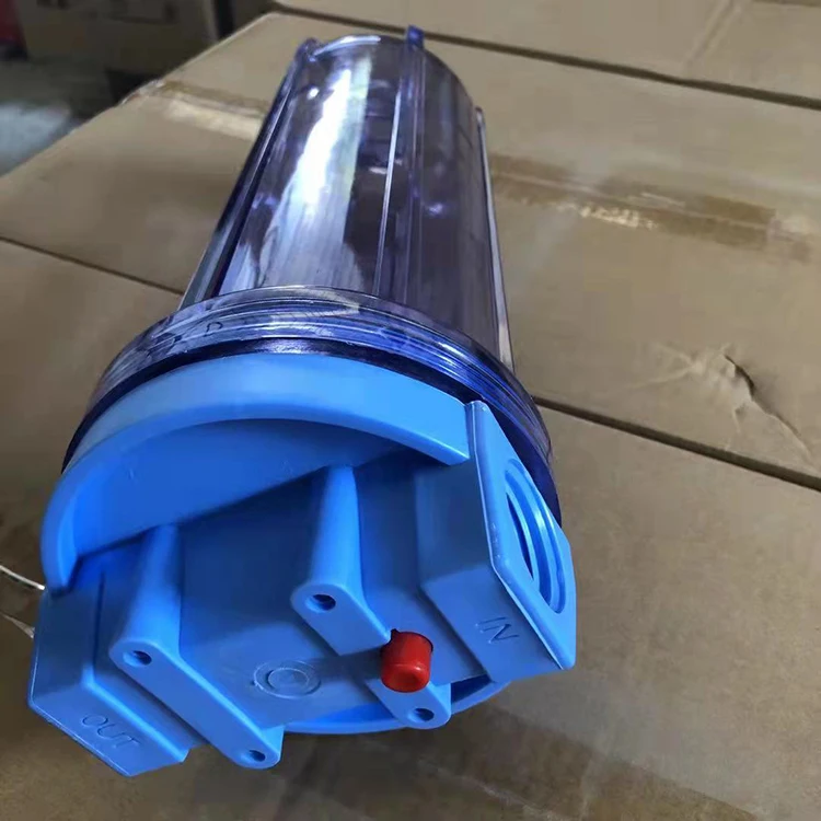 Clear 10 Inches Portable Water Filter Bottle For Outdoor Camping Hiking